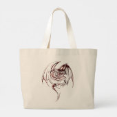 Wyvern Dragon zijn fantasy Mythical Creats Large Grote Tote Bag (Achterkant)