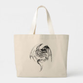 Wyvern Dragon zijn fantasy Mythical Creats Large Grote Tote Bag (Achterkant)