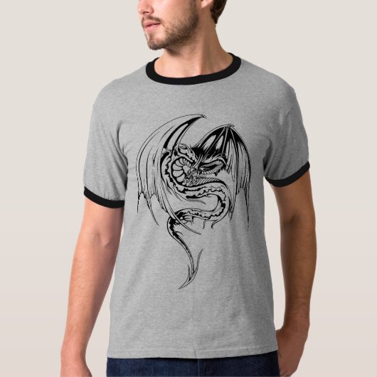 Wyvern Dragon zijn fantasy Mythical Creatures T-Sh T-shirt (Voorkant)