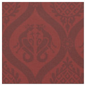 Wyvern Ogee, diep rood Stof (Close Up)