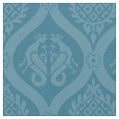 Wyvern Ogee, Turquoise Stof (Close Up)