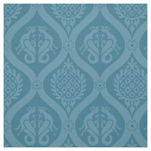 Wyvern Ogee, Turquoise Stof (Swatch)