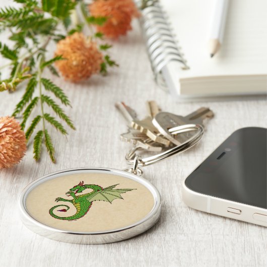 Wyvern Sleutelhanger (Zijkant)