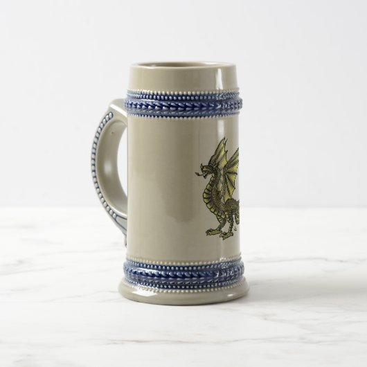 Wyvern Stein Bierpul (Voorkant links)