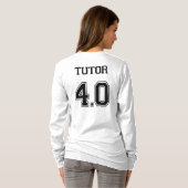 WyzAnt.com Tutor 4.0 Lange hoes T T-shirt (Achterkant volledig)