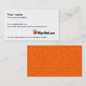 WyzAnt  Visitekaartjes (Voorkant / Achterkant)