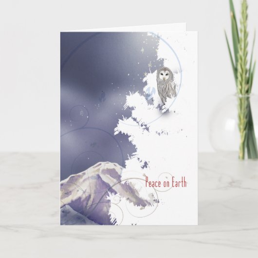 X003 Winteruil Feestdagen Kaart (Voorkant)