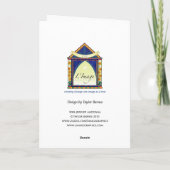 X006 Jeweled Madonna Feestdagen Kaart (Achterkant)