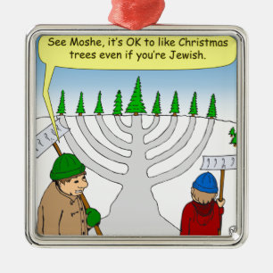 x04 Je kunt genieten van Kerstmis zelfs als je joo Metalen Ornament