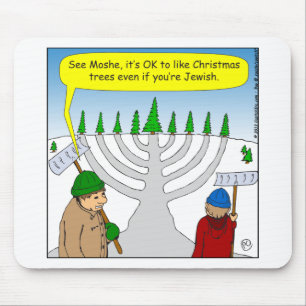 x04 Joden ook als Kerstmis - cartoon Muismat