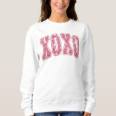 X0X0 in roze glitters Trui (Voorkant)
