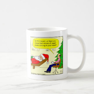 x30 Santa praat met zijn therapeut - Cartoon Koffiemok