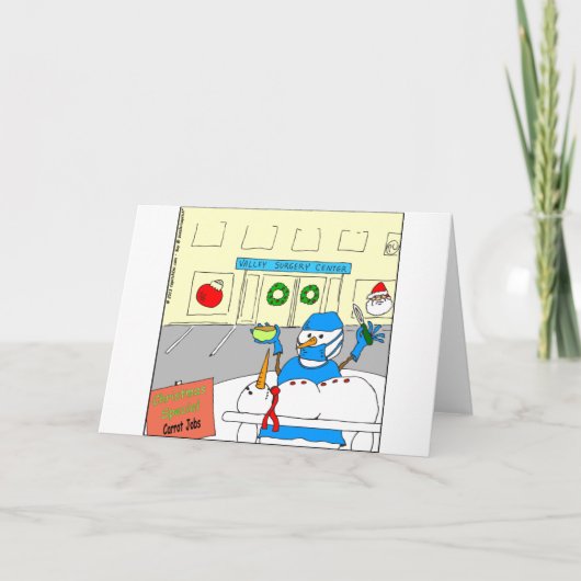 x45 cartoon voor rotneus feestdagen kaart (Voorkant)