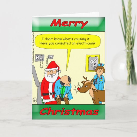 X48 heeft een arts of een elektricien nodig? feestdagen kaart (Voorkant)