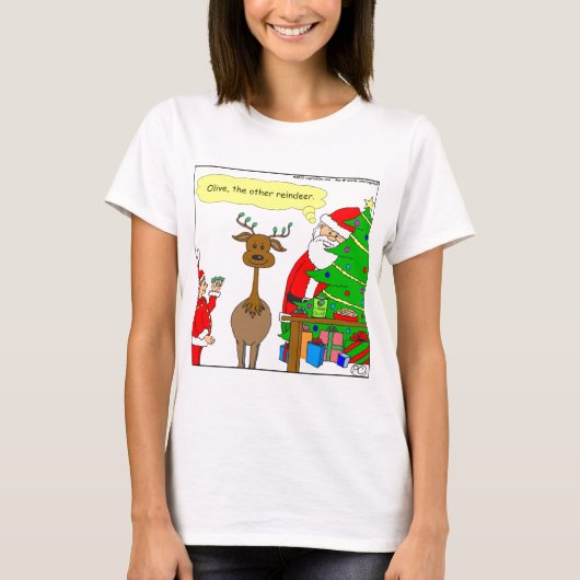 x79 olijven en andere rendiersoorten cartoon t-shirt (Voorkant)