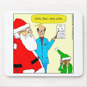 x80 schattige cartoon van de oogarts muismat