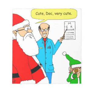 x80 schattige cartoon van de oogarts notitieblok