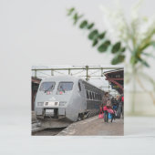 X - 2000 bij Sundsvall. Personentreinen Briefkaart (Staand voorkant)