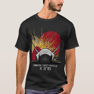 X 37B ruimtevaartuig voor orbitale tv-test met rui T-shirt