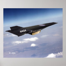 X-43A Hypersonic Ramjet poster 20 x 24 inch