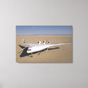 X-48B Onbemande luchtvaartuigen met blanco vleugel Canvas Afdruk