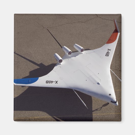 X-48B Onbemande luchtvaartuigen met blanco vleugel Magneet (Voorkant)