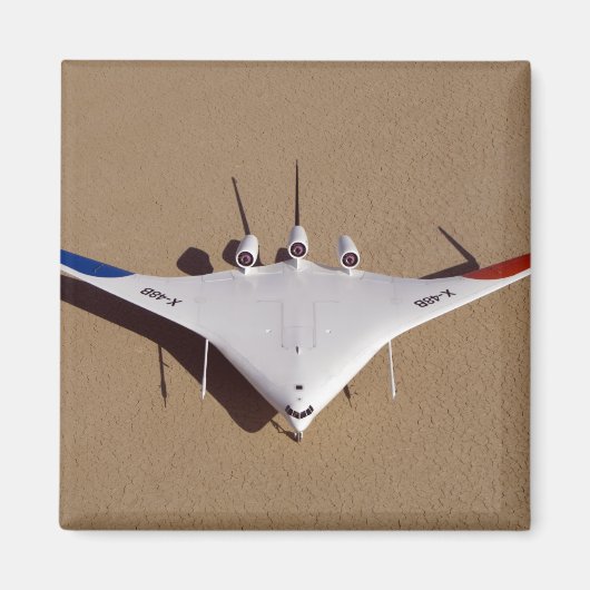 X-48B Onbemande luchtvaartuigen met blanco vleugel Magneet (Voorkant)