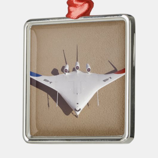 X-48B Onbemande luchtvaartuigen met blanco vleugel Metalen Ornament (Links)