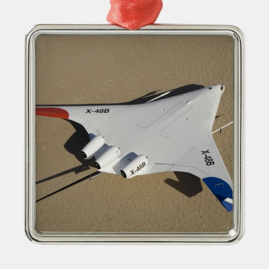 X-48B Onbemande luchtvaartuigen met blanco vleugel Metalen Ornament (Voorkant)