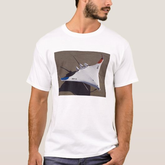 X-48B Onbemande luchtvaartuigen met blanco vleugel T-shirt (Voorkant)