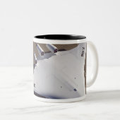 X-48B Onbemande luchtvaartuigen met blanco vleugel Tweekleurige Koffiemok (Voorkant rechts)