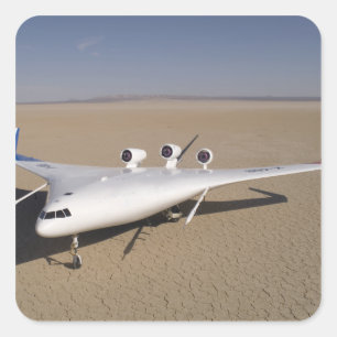 X-48B Onbemande luchtvaartuigen met blanco vleugel Vierkante Sticker