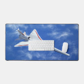 X-59 Supersonic Jet Vliegtuig met laag bereik Bureaumat (Keyboard & Muis)