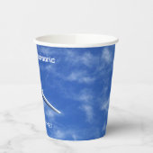 X-59 Supersonic Jet Vliegtuig met laag bereik Papieren Bekers (Links)