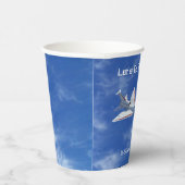 X-59 Supersonic Jet Vliegtuig met laag bereik Papieren Bekers (Rechts)