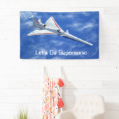 X-59 Supersonic Jet Vliegtuig met laag bereik Spandoek (Insitu)