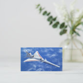 X-59 Supersonic Jet Vliegtuig met laag bereik Visitekaartje (Staand voorkant)