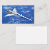 X-59 Supersonic Jet Vliegtuig met laag bereik Visitekaartje (Voorkant / Achterkant)