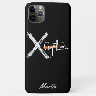 X Afbeelding Aangepaste naam voor zwart-wit en k Case-Mate iPhone Case