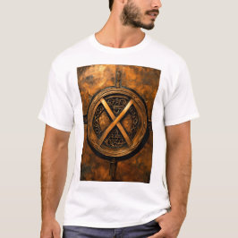 X alfabet naam t-shirt