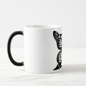 X Alphabet zwarte vlinder Magische Mok (Links)