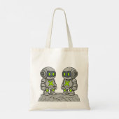 X boten op de rots tote bag (Achterkant)