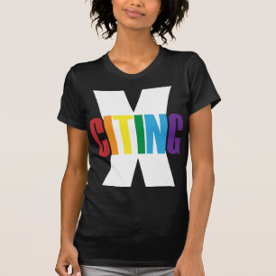X-Citing Exciting Rainbow White Oorspronkelijke le T-shirt