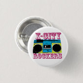 X-CITY ROCKERS badge Ronde Button 3,2 Cm (Voorkant /achterkant)
