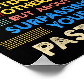 X-country Running Is Outwork Your Past Self Sitive Poster (Hoek)