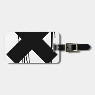 x-druppel bagagelabel