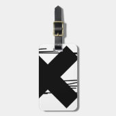 x-druppel bagagelabel (Voorkant verticaal)