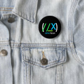 (//_X)emoticon Ronde Button 5,7 Cm (In situ)