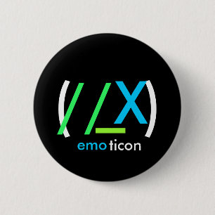(//_X)emoticon Ronde Button 5,7 Cm