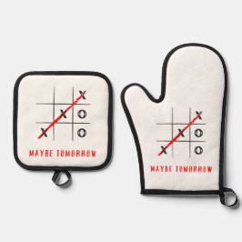 X en O, misschien morgen Ovenwant & Pannenlap Set